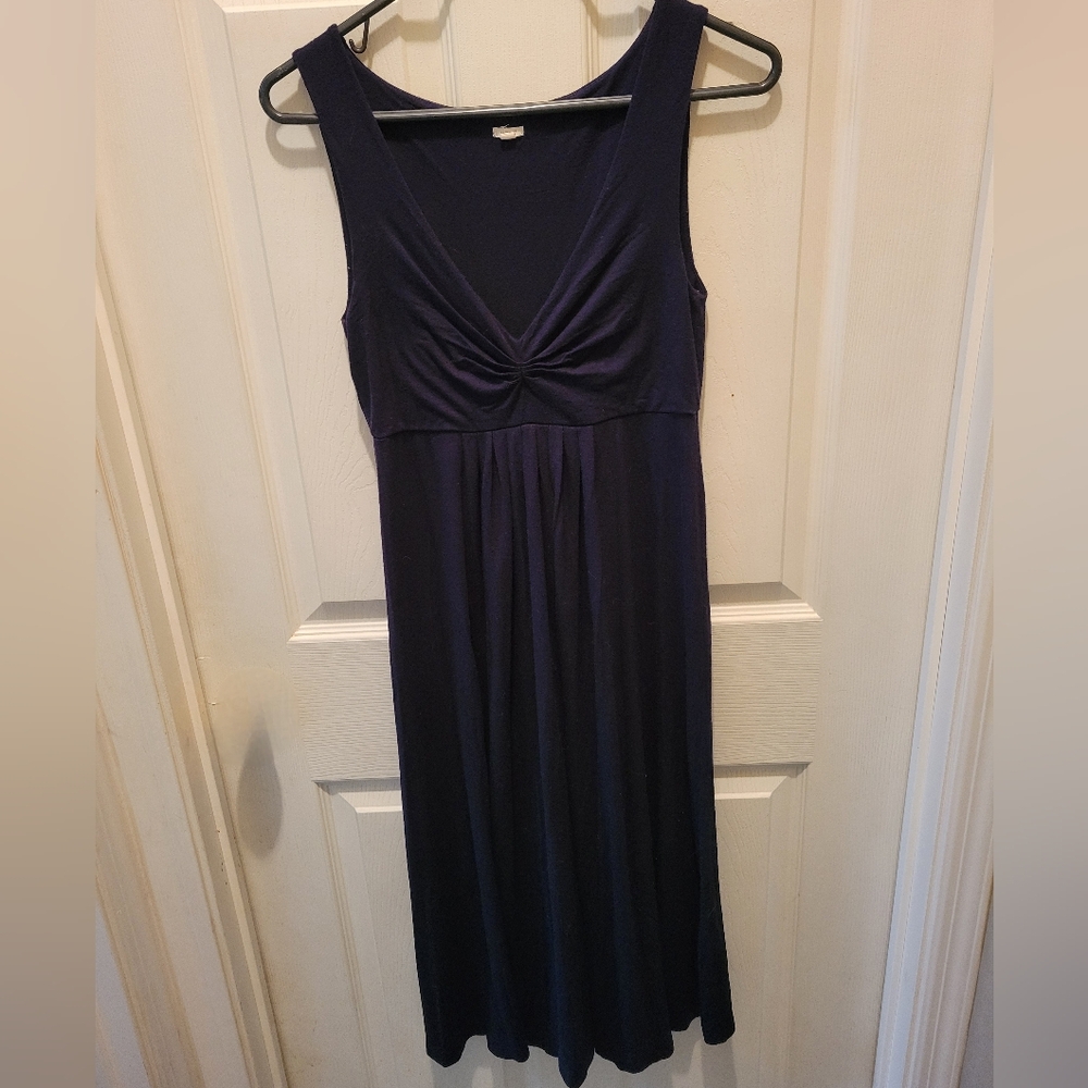 J. Crew Navy Midi Dress